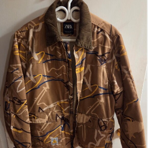 ZARA Corduroy Collar Jacket - Picture 1 of 7